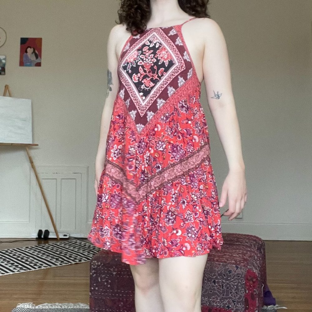 American Eagle High-Necked Swing Dress